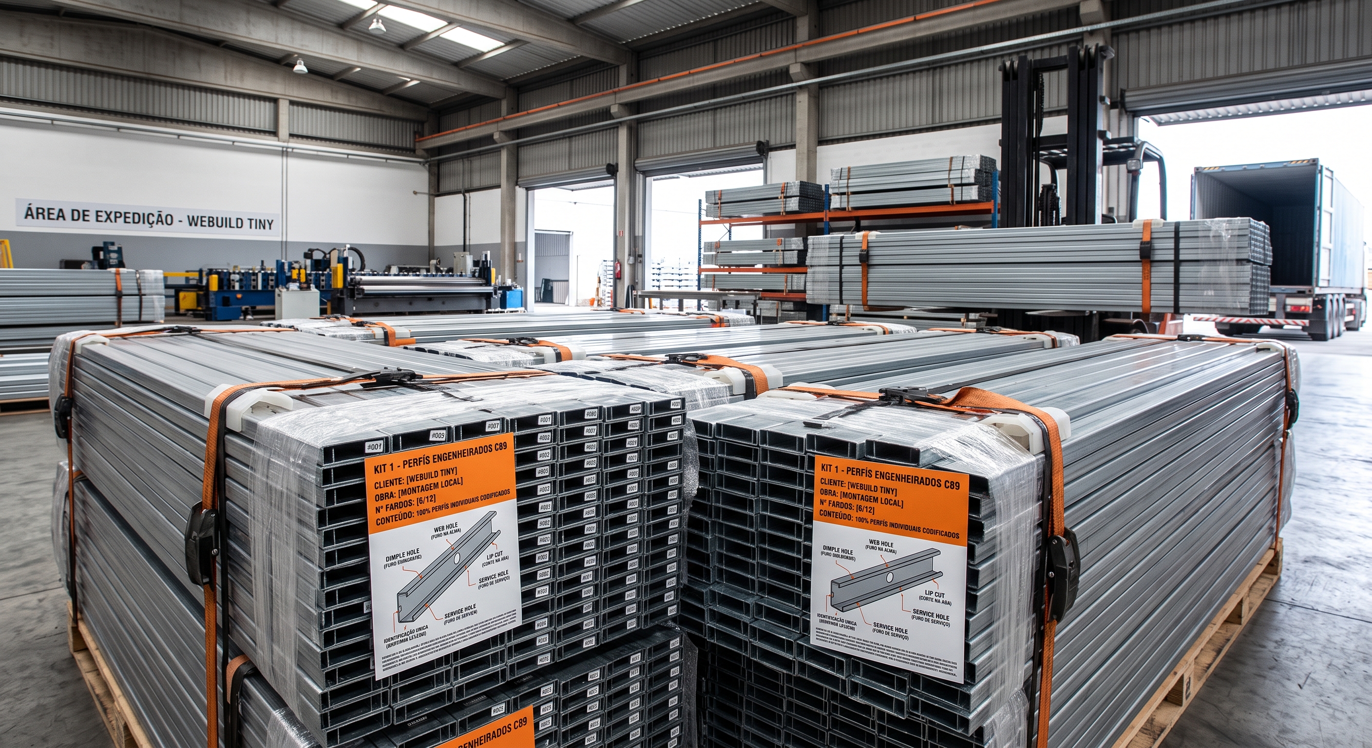 Estrutura LSF Engenheirada para Envio